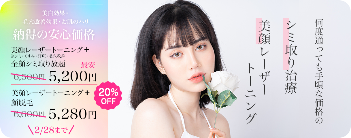 美顔レーザートーニング